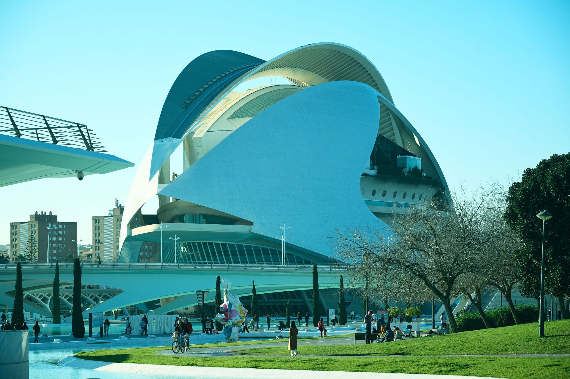 The City of Arts and Sciences, in Valencia, Spain, was used for filming (Image via Getty)